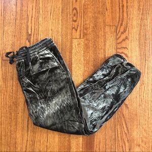 Gray Velvet Gap Pants